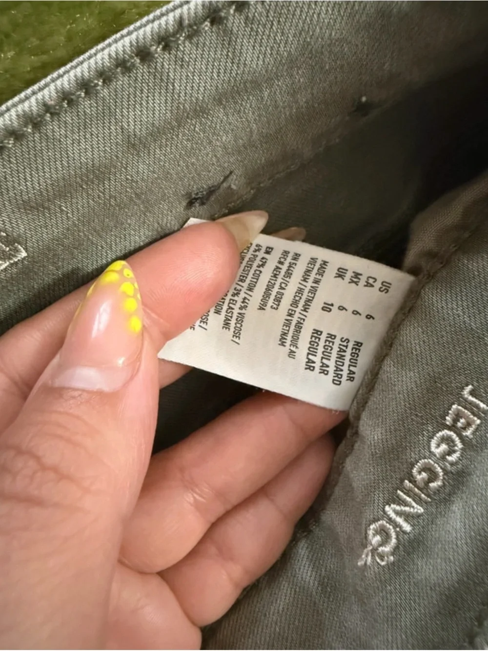 J. Crew Olive Green Distressed Skinny Jeans for Women